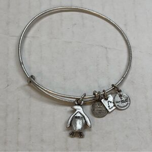 Alex and Ani Silver Penguin Charm Bracelet